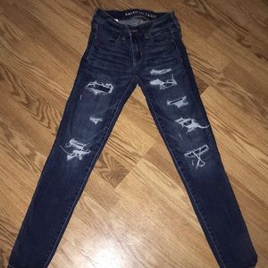 Ripped American eagle jeans